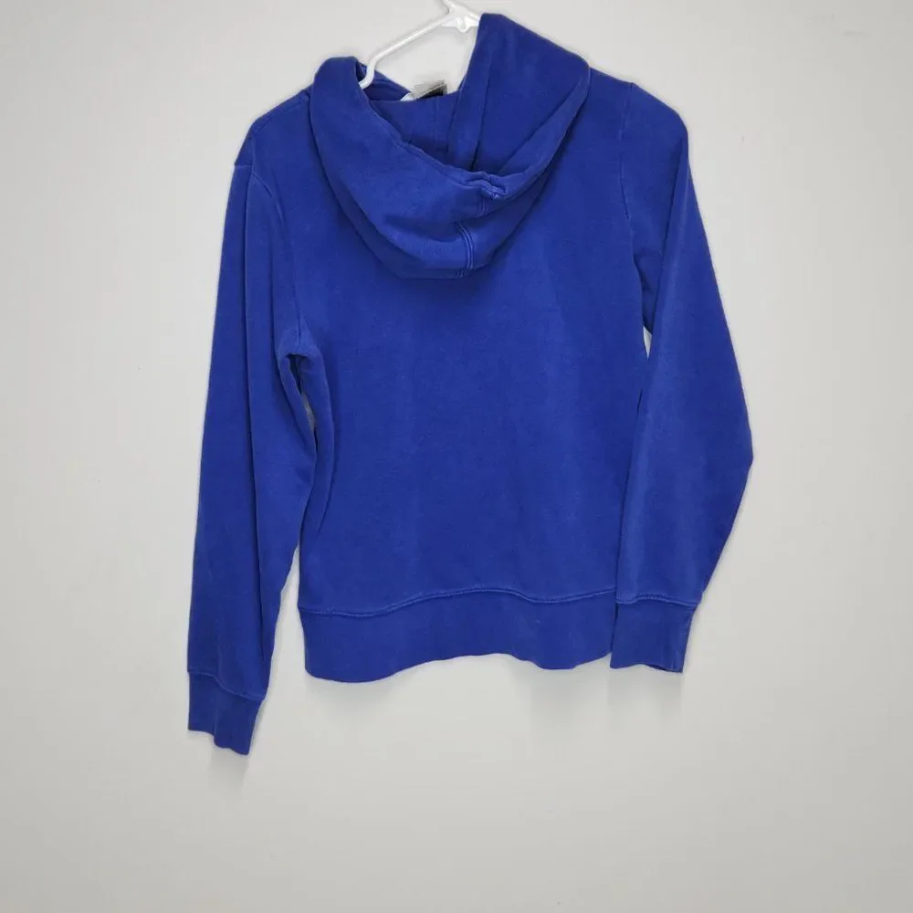 The North Face Royal Blue Logo Hoodie Pullover Sweater - size Small